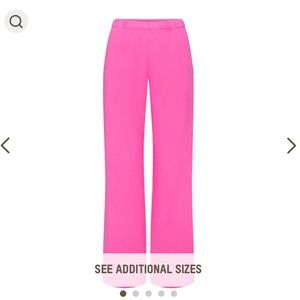 Skims Pink Wide Leg Sweatpants (Light French Terry Pant)